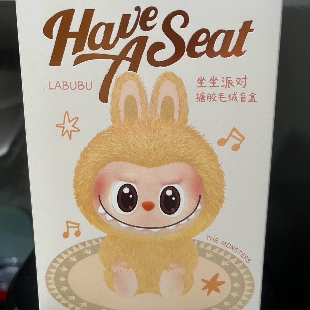 Labubu 'Have A Seat' Plush Toy